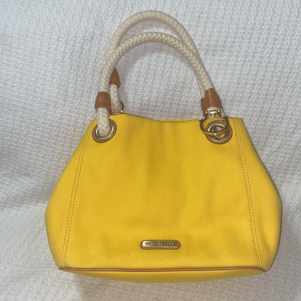 RARE Like new MICHAEL KORS Anchor, Marina Canvas Nautical bag - Picture 2 of 16
